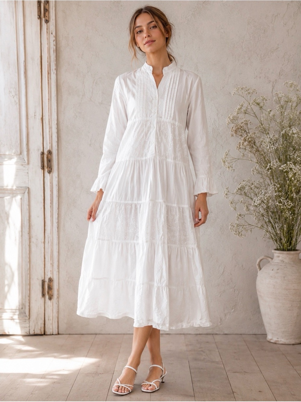 Dressed in White shabby chic Dress